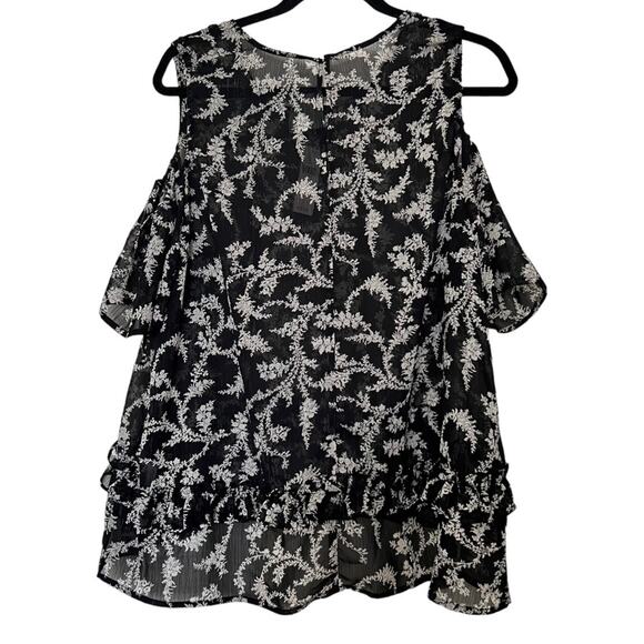 Maeve The Tessa Cold Shoulder Top In Black Size L - Picture 4 of 13